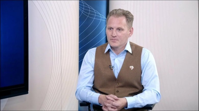Виталий Анисимов в эфире телеканала РТС