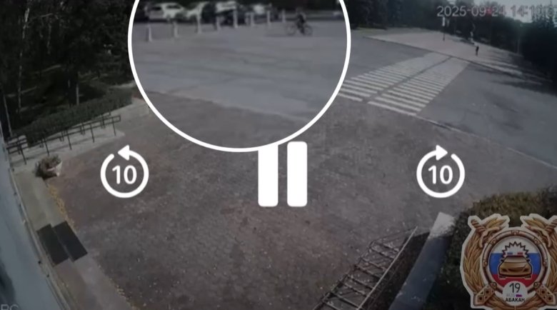 Стоп-кадр видео Госавтоинспекции Абакана 