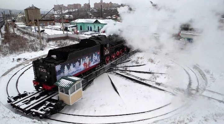 Фото: Стопкадр видео КрасЖД