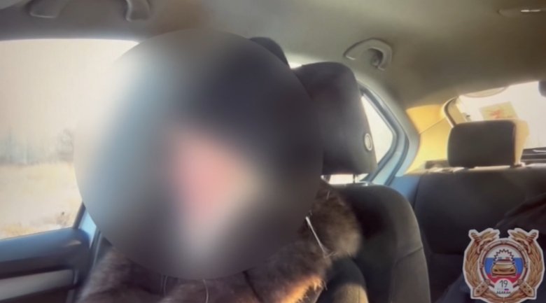 Стоп-кадр видео Госавтоинспекции Абакана