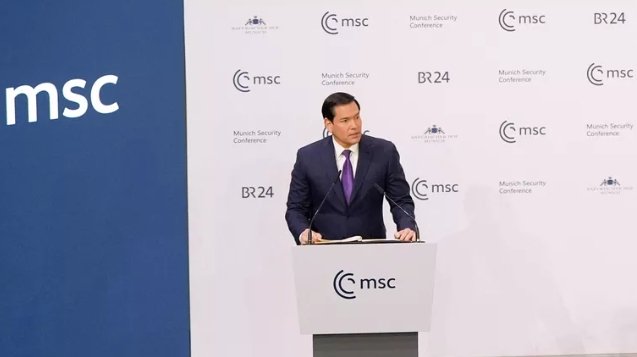 Фото: REUTERS / Alex Brandon Госсекретарь США Марко Рубио на Мюнхенской конференции по безопасности. Архивное фото