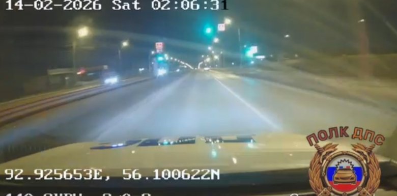 Стоп-кадр видео Госавтоинспекции Красноярского края