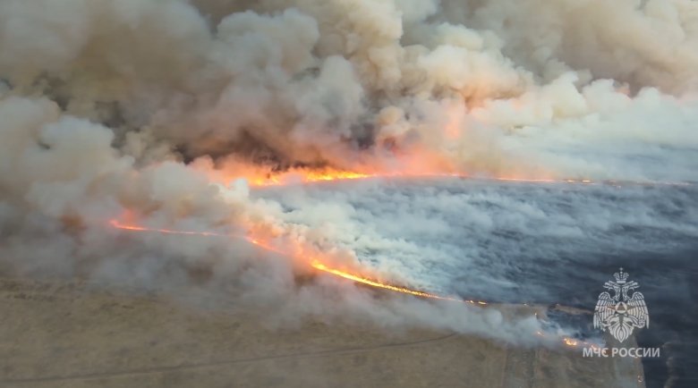 Фото: Стопкадр видео МЧС России по Хакасии