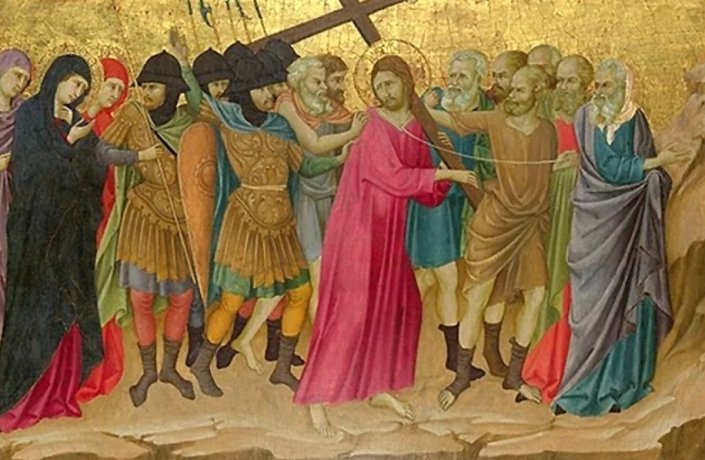 Фото: Уголино ди Нерио. Несение креста. 1324—1325. aif.ru