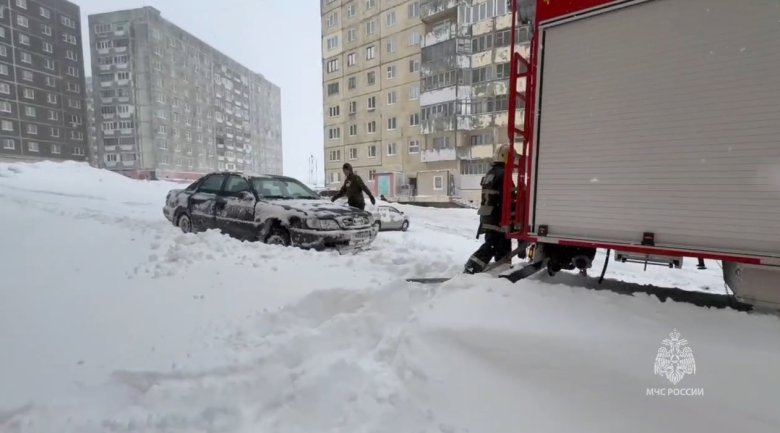 Фото: Стопкадр видео МЧС России по Хакасии
