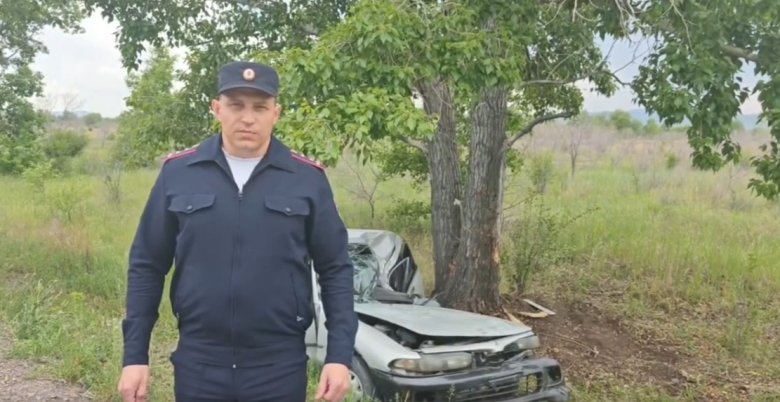 Стоп-кадр видео Госавтоинспекции Хакасии