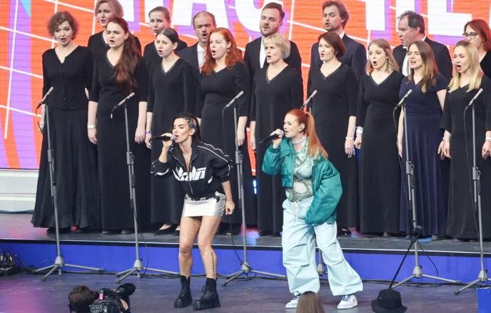 Фото © Александр Демьянчук/ ТАСС/Группа "t.A.T.u"