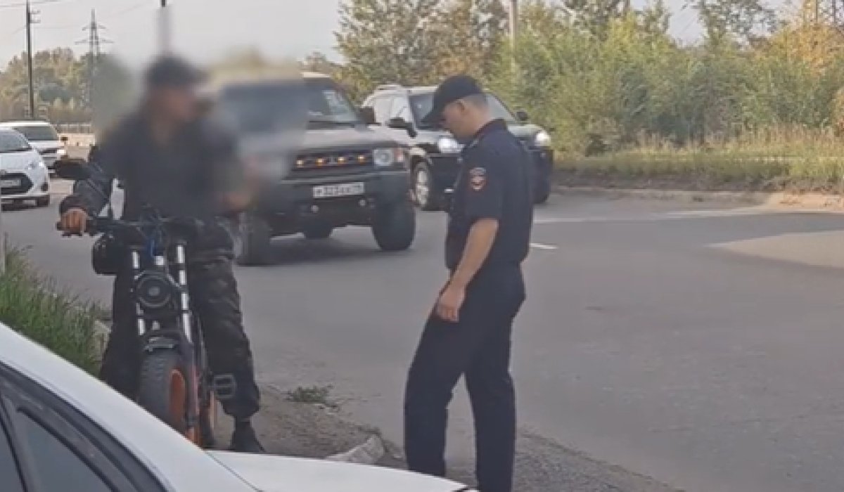 Фото: Стопкадр видео Госавтоинспекции Абакана