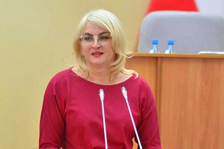 На фото министр финансов РХ Ирина Войнова   