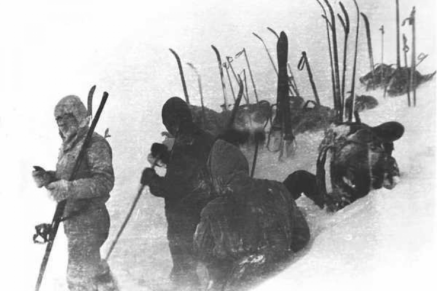 Фото из материалов дела группы Дятлова, размещенное на сайте Dyatlov Pass
